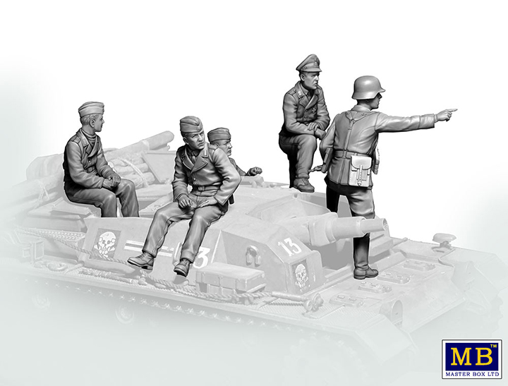[���ܼ�] CM35208 [MasterBox] CM35208 1/35 German StuG III Crew. WW II era. Their position is behind that forest-���� ������