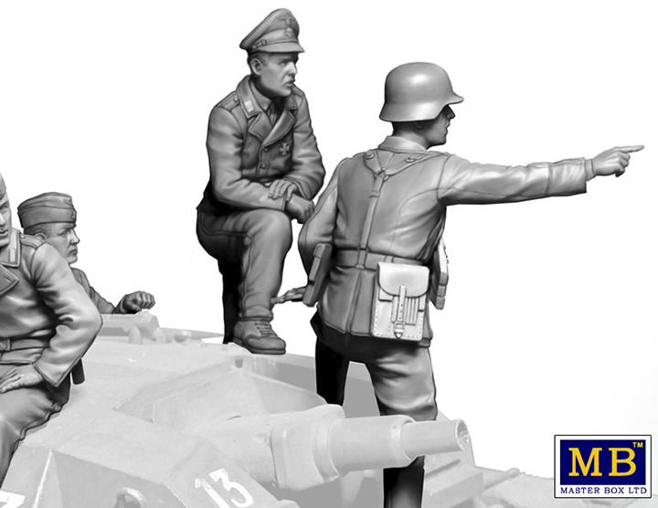 [���ܼ�] CM35208 [MasterBox] CM35208 1/35 German StuG III Crew. WW II era. Their position is behind that forest-���� ������