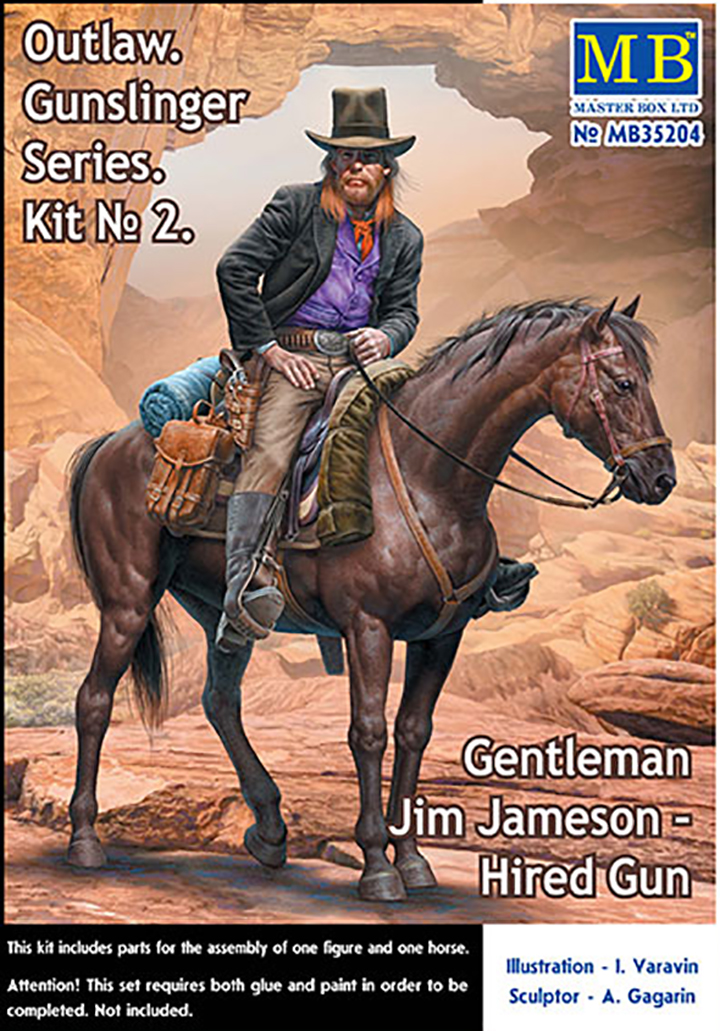 [���ܼ�] CM35204 [MasterBox] CM35204 1/35 Outlow Gunslinger series Kit No 2 Gentleman Jim Jameson - Hired Gun
