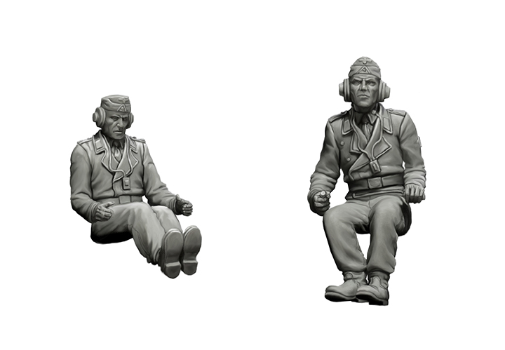 [ܼ] CM35201 [MasterBox] CM35201 1/35 German Tank Crew, 1944-1945