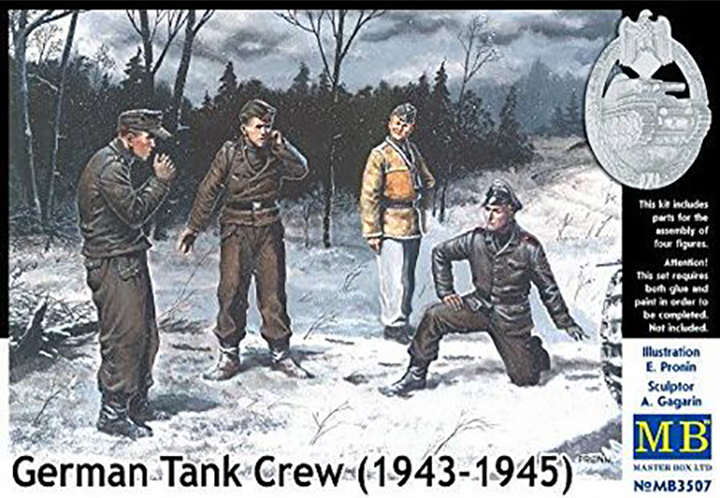 [ܼ] CM3507 [MasterBox] CM3507 1/35 German Tank Crew 1943-1945 Kit No.1