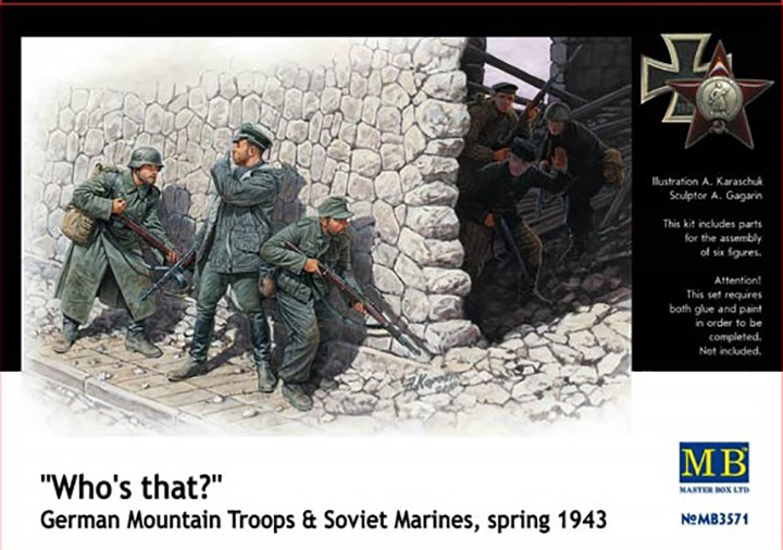 [ܼ] CM3571 [MasterBox] CM3571 1/35 Whos that,German Mountain Troops and Soviet Marines, Spring 1943-̽  ǹ 