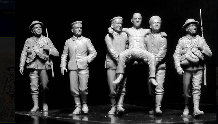 [ܼ] CM35158 [MasterBox] CM35158 1/35 British,German soldier,Somme battle