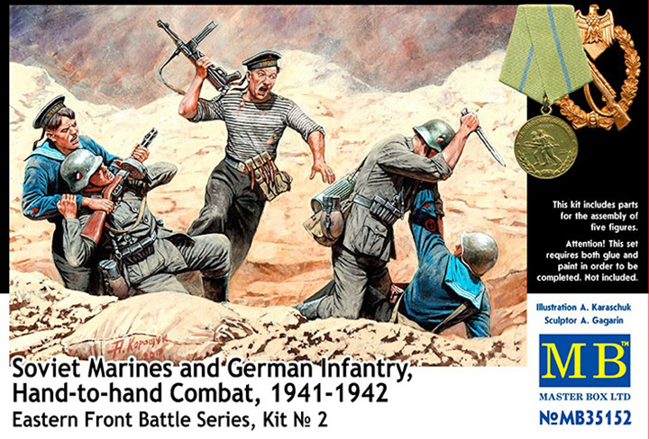 [ܼ] CM35152 [MasterBox] CM35152 1/35 Soviet Marines and German Infantry, Hand to Hand combat, 1941-1942