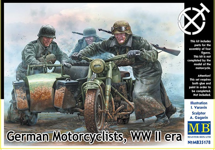 [���ܼ�] CM35178 [MasterBox] CM35178 1/35 German Motorcyclists, WWII era - ���̵�ī(����ũ) ������
