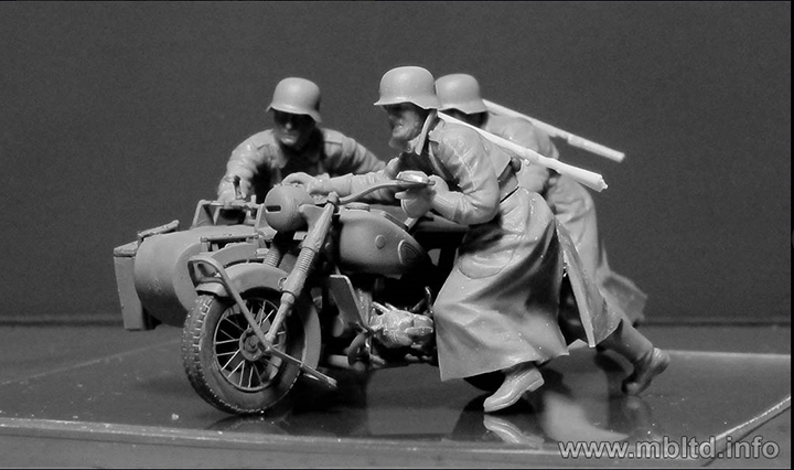 [���ܼ�] CM35178 [MasterBox] CM35178 1/35 German Motorcyclists, WWII era - ���̵�ī(����ũ) ������