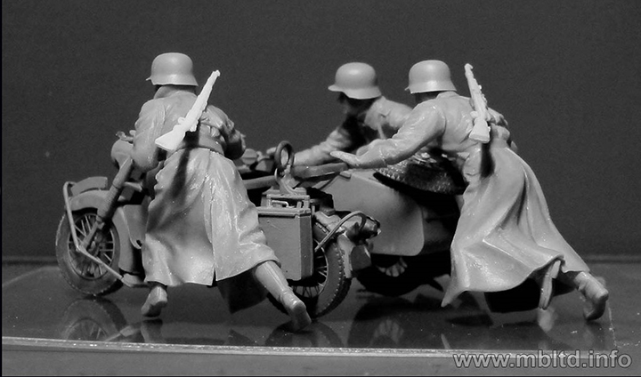[���ܼ�] CM35178 [MasterBox] CM35178 1/35 German Motorcyclists, WWII era - ���̵�ī(����ũ) ������