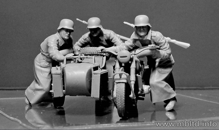[ܼ] CM35178 [MasterBox] CM35178 1/35 German Motorcyclists, WWII era - ̵ī(ũ) 