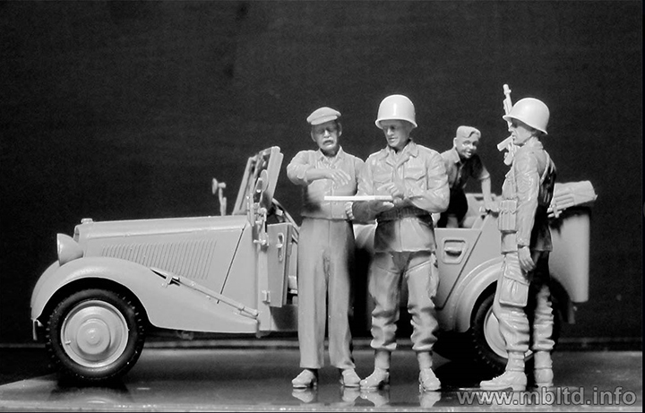 [���ܼ�] CM35161 [MasterBox] CM35161 1/35 Hitching a Ride US Paratroopers and Civilians-���� ������