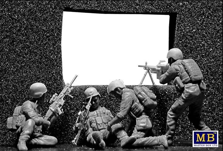 [ܼ] CM35193 [MasterBox] CM35193 1/35 Under Fire. Modern US Infantry- 