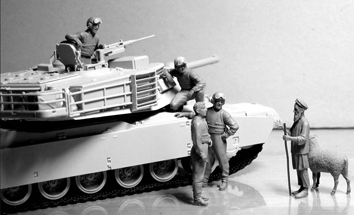 [���ܼ�] CM35131 [MasterBox] CM35131 1/35 Modern US tankmen in Afghanistan.Can we buy one of your sheep for a BBQ-���� ������