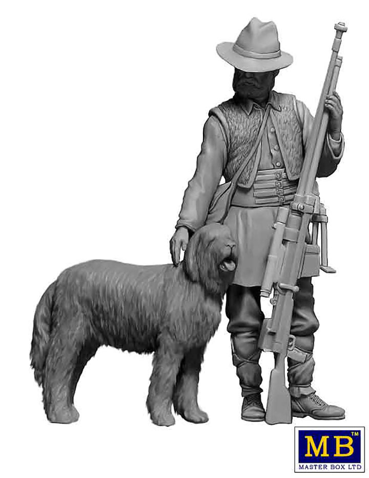 [ܼ] CM35216 [MasterBox] CM35216 1/35 Pst-apocalyptic fiction. Desert Battle Series. Skull Clan - Long-distance raid. Kit No 04 A new religion. Pasto