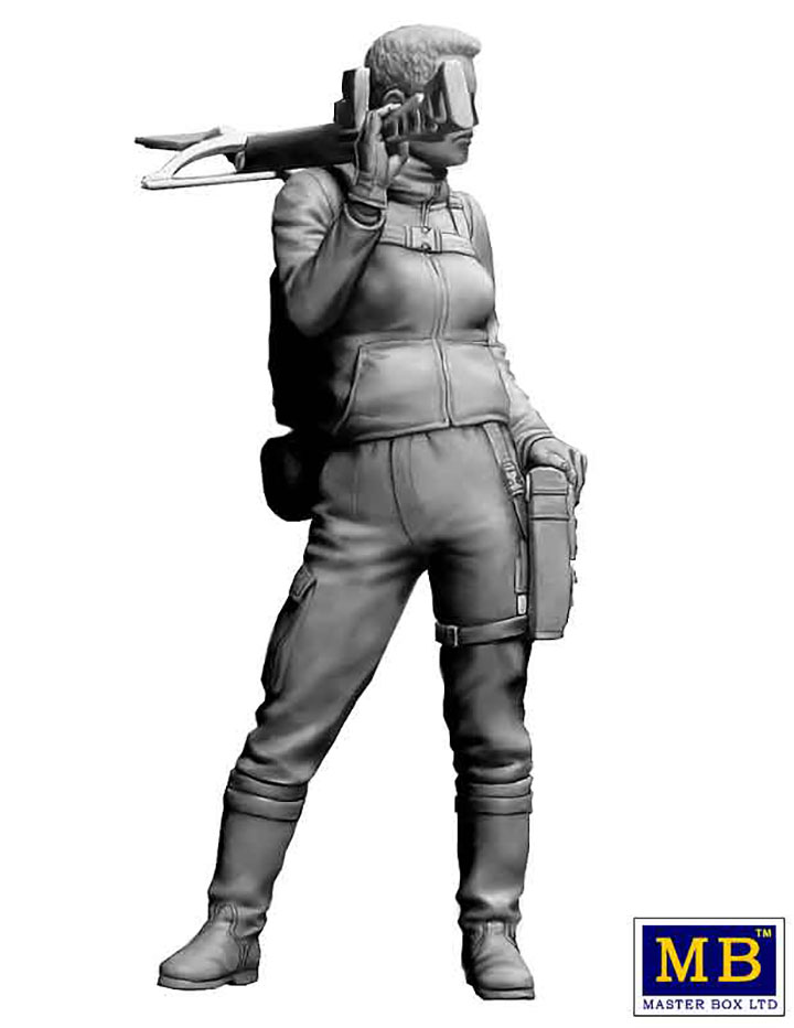 [ܼ] CM35214 [MasterBox] CM35214 1/35 Pst-apocalyptic fiction. Desert Battle Series. Skull Clan - Long-distance raid. Kit No2. A new leader. Hanna