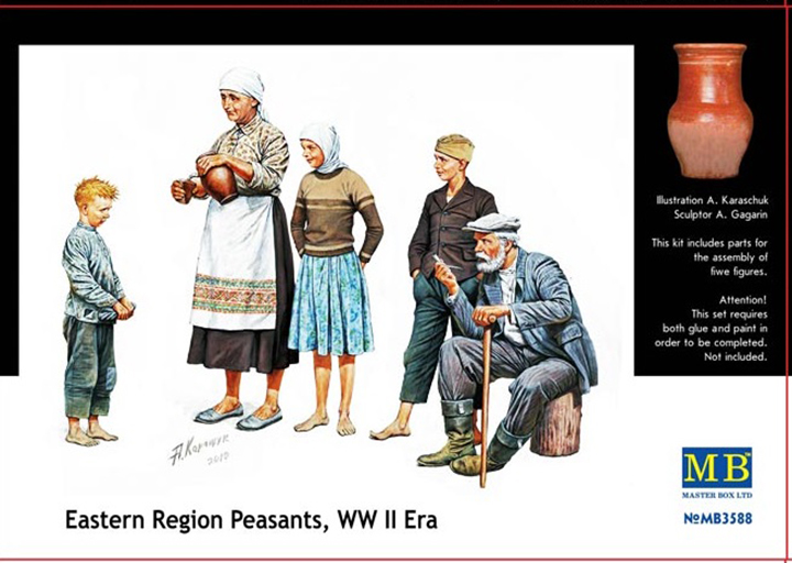 [���ܼ�] CM3588 [MasterBox] CM3588 1/35 Citizenry Eastern Region Peasants, WW II era