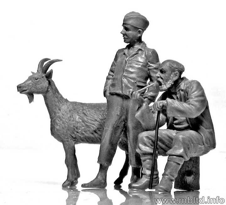 [���ܼ�] CM3588 [MasterBox] CM3588 1/35 Citizenry Eastern Region Peasants, WW II era