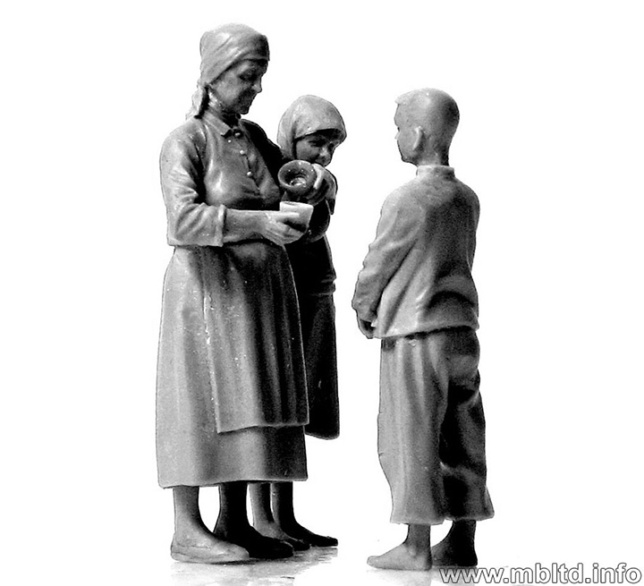 [���ܼ�] CM3588 [MasterBox] CM3588 1/35 Citizenry Eastern Region Peasants, WW II era