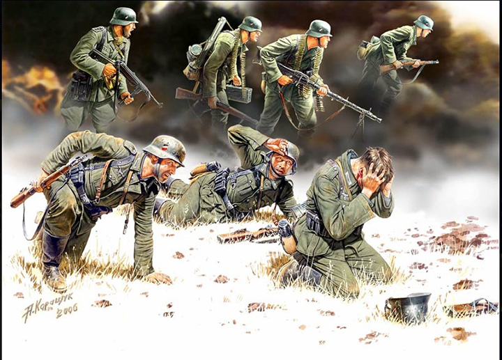 [ܼ] CM3518 [MasterBox] CM3518 1/35 German Panzergrenadiers, 7 fig