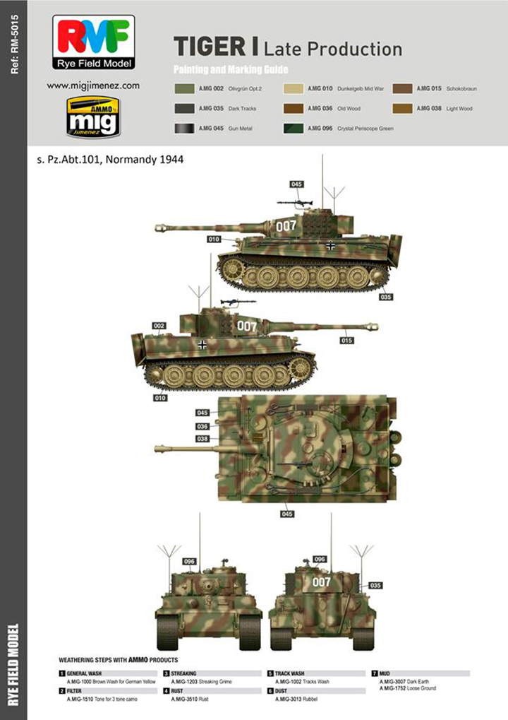 [���ܼ�] CRM5015 [RFM] CRM5015 1/35 Tiger I Late Production-sd.kfz.181 w/Track Link