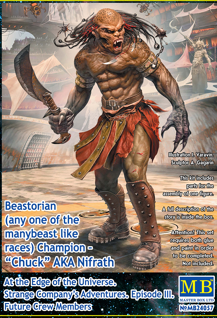 [���ܼ�] CM24057 [MasterBox] CM24057 1/24 Beastorian Champion - Chuck AKA Nifrath