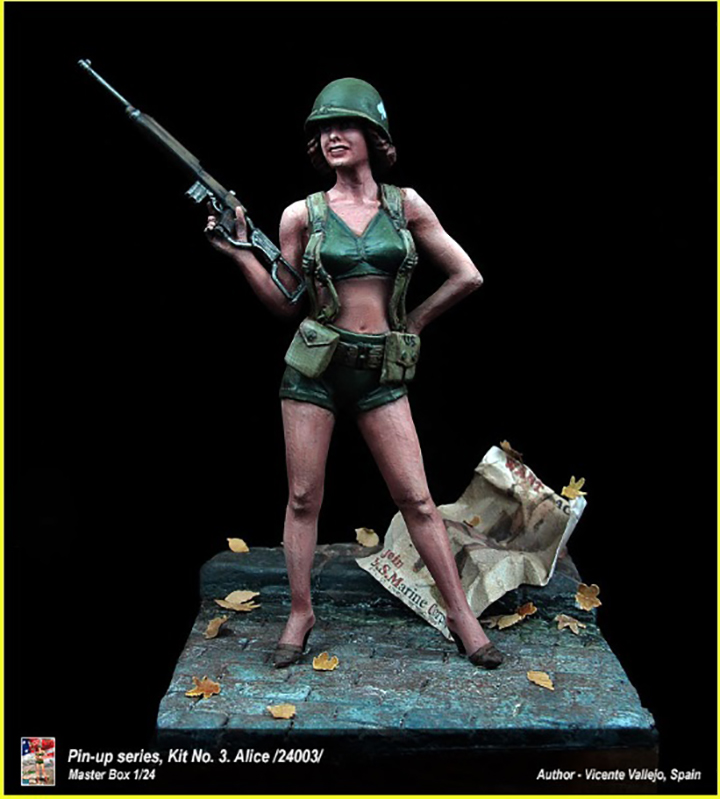 [���ܼ�] CM24003 [MasterBox] CM24003 1/24 Pin-up series, Kit No. 3. Alice
