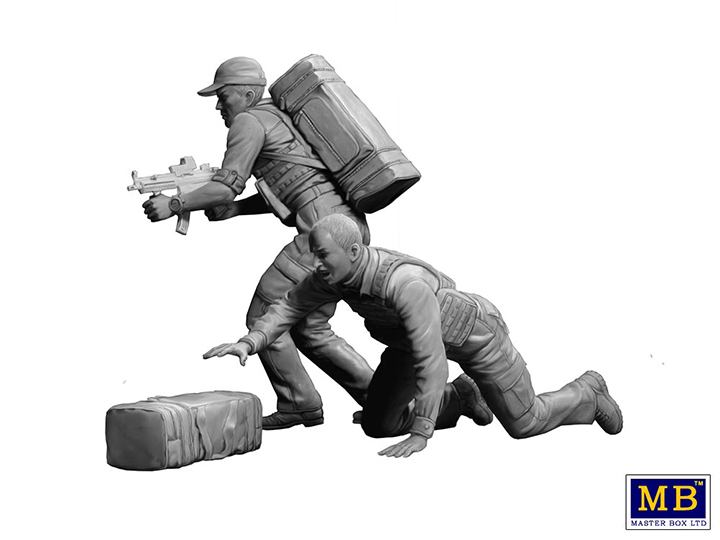 [���ܼ�] CM24065 [MasterBox] CM24065 1/24 The Heist series, Kit No2. Billy, its getting too hot, grab the money and lets get out of here!!! The Johnson brothers (Bobby and Billy)