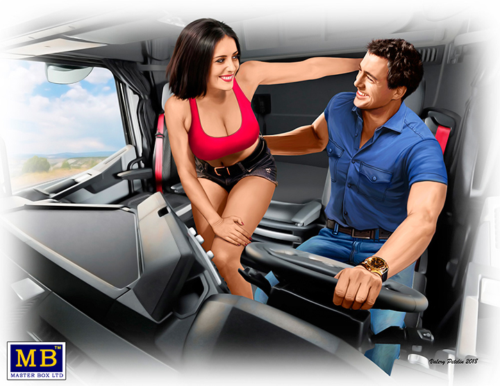 [���ܼ�] CM24062 [MasterBox] CM24062 1/24 Special Cargo-Handle with care Sandy and George Skip