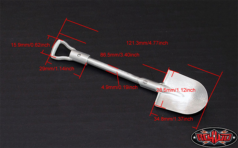 [���ܼ�] Z-S0452 [RC4WD] Z-S0452 Boulder Metal Scale Shovel with D-Grip (Wood) ��ũ��︵�� �Ǽ��縮