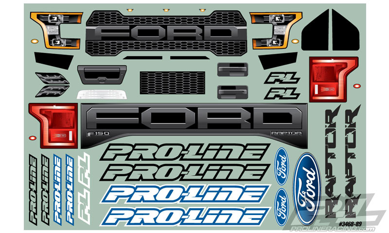 [ܼ] PRO346800 AP3468 [Pro-Line Racing] AP3468 2017 Ford F-150 Raptor Clear Body Summit for REVO 3.3, T-MAXX 3.3, MGT & SUMMIT