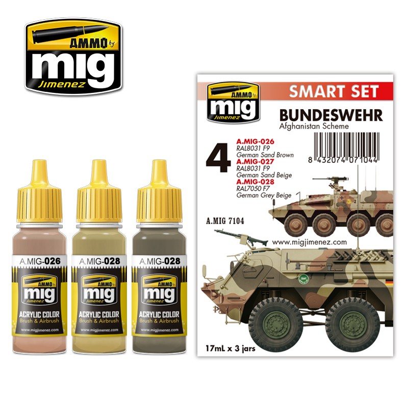 [ܼ] CG7104 [MIG AMMO] CG7104 BUNDESWEHR AFGHANISTAN SCHEME SET