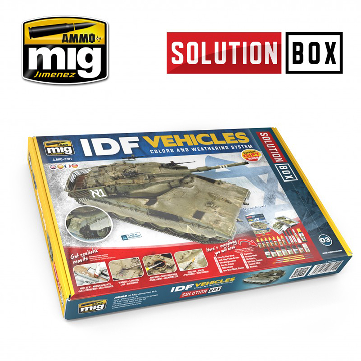 [ܼ] CG7701 [MIG AMMO] CG7701 IDF VEHICLES SOLUTION BOX