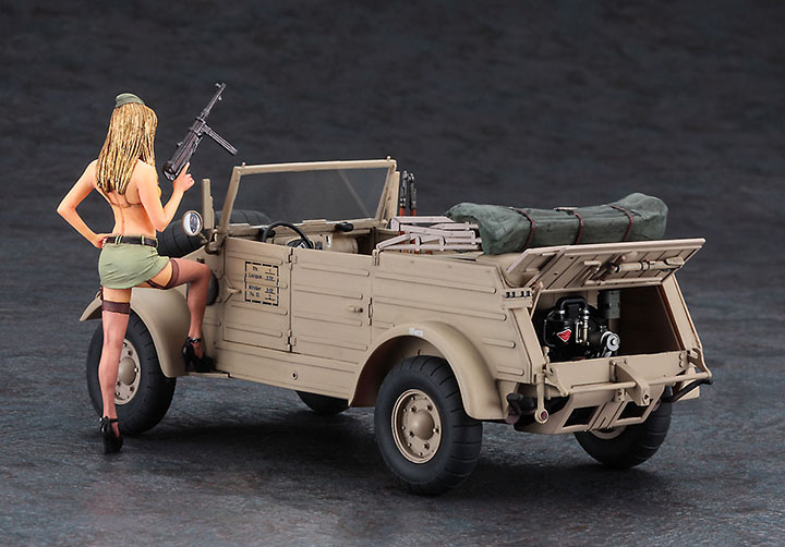 [ܼ] BH52273 [Hasegawa] BH52273 1/24 SP473 Pkw.K1 Kubelwagen Type 82-Balloon Wheels w/Blond Girls Figure