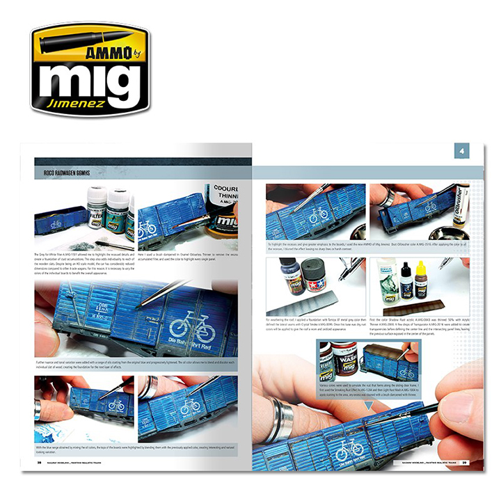 [ܼ] CG6250 [MIG AMMO] CG6250 Modelling School- Railway Modelling : Painting Realistic Trains(English)