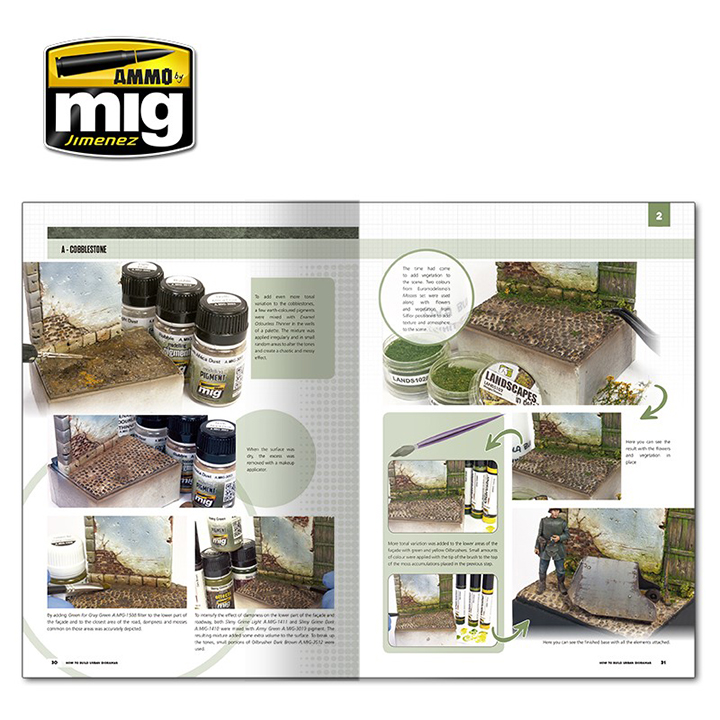 [ܼ] CG6215 [MIG AMMO] CG6215 Modelling School- Urban Dioramas (English)