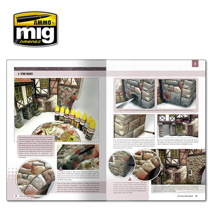 [ܼ] CG6215 [MIG AMMO] CG6215 Modelling School- Urban Dioramas (English)