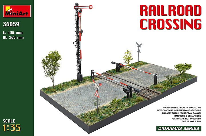 [ܼ] BE36059 [Miniart] BE36059 1/35 Railroad Crossing - ,Ǯ,   