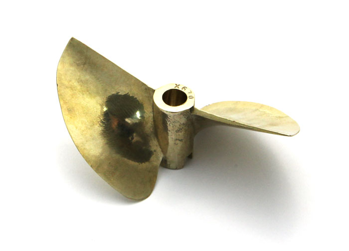 [���ܼ�]  [TFL] Boat Prop 2B 70mm x 6.35mm x 1.6 Pitch Metal (5B23*70)