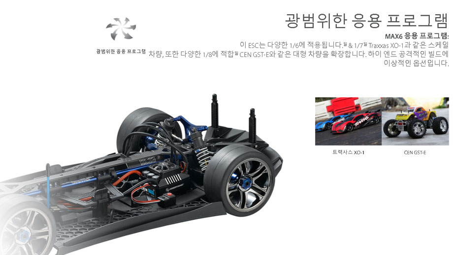 [ܼ] 38010802 [HOBBYWING] EZRUN MAX6 (8  /160A) ӱ + EZRUN-5687SL-1100KV 