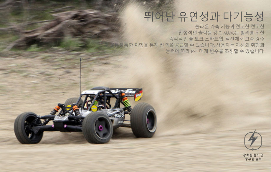 [ܼ] 38010802 [HOBBYWING] EZRUN MAX6 (8  /160A) ӱ + EZRUN-5687SL-1100KV 