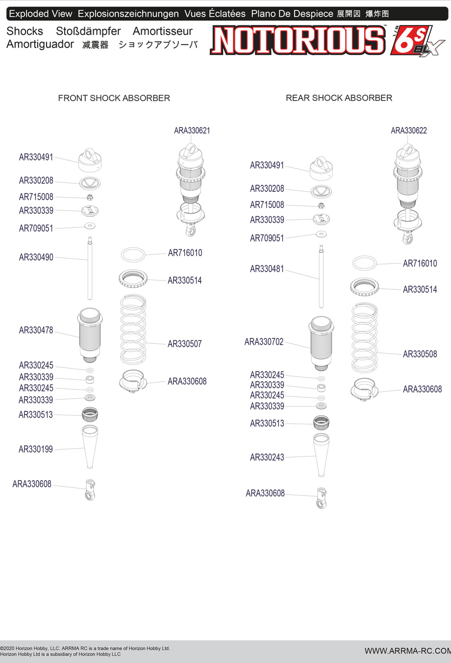 [���ܼ�] ARA8611V5T2 [ARRMA] 1/8 ���丮�콺 6S V5 Blue 100KM/H - ������ ���� RTR (���͸�, ������ ����)