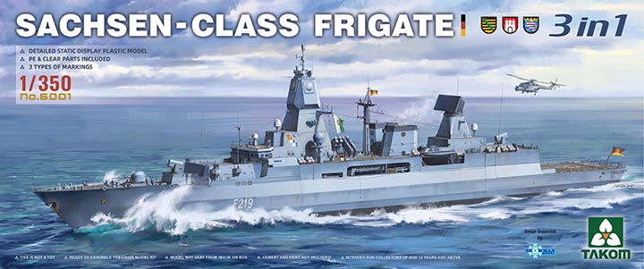 [���ܼ�] BT6001 [Takom] BT6001 1/350 Sachsen-Class Frigate 3 in 1