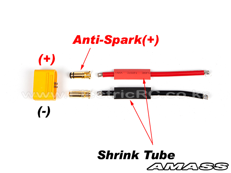 [ܼ] AM-AS150U-M [AMASS] AS150U Anti-Spark/HASP Connector (ESC/Recharger Side)