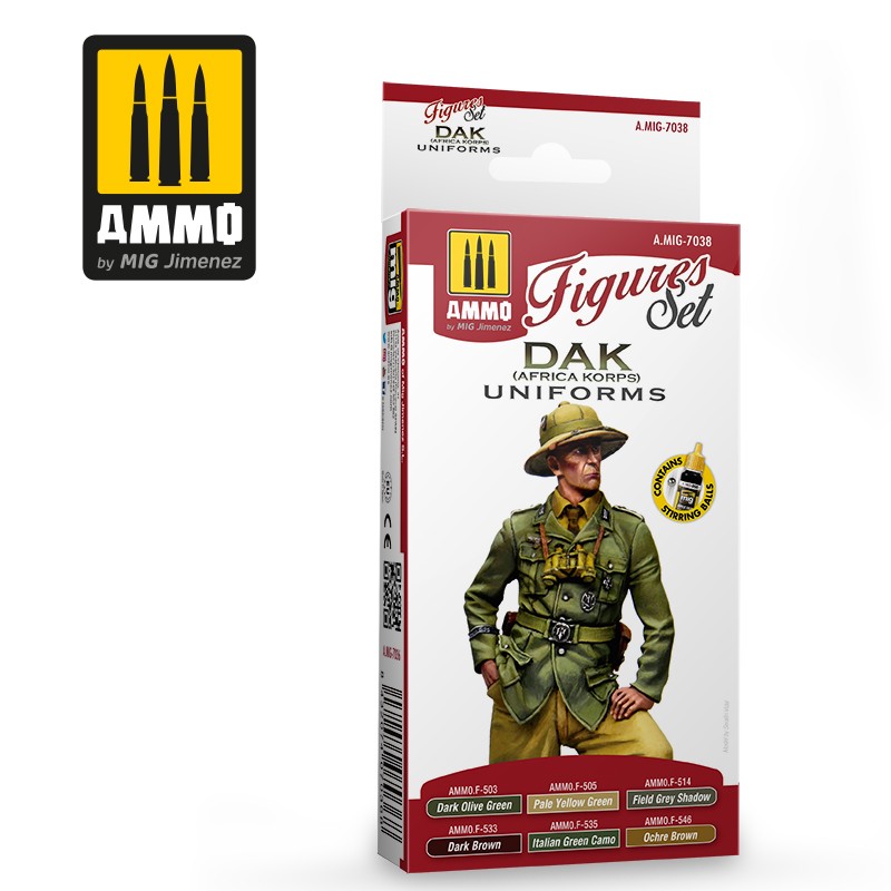 [ܼ] CG7038 [MIG AMMO] CG7038 DAK UNIFORMS - AFRIKA KORPS- FIGURES SET