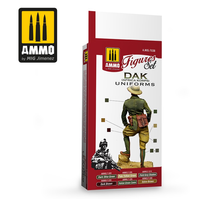 [ܼ] CG7038 [MIG AMMO] CG7038 DAK UNIFORMS - AFRIKA KORPS- FIGURES SET