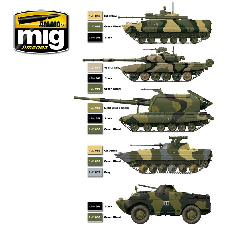 [ܼ] CG7109 [MIG AMMO] CG7109 MODERN RUSSIAN CAMO COLORS