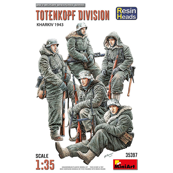 [���ܼ�] BE35397 [Miniart] BE35397 1/35 Totenkopf Division. Kharkov 1943. Resin Heads