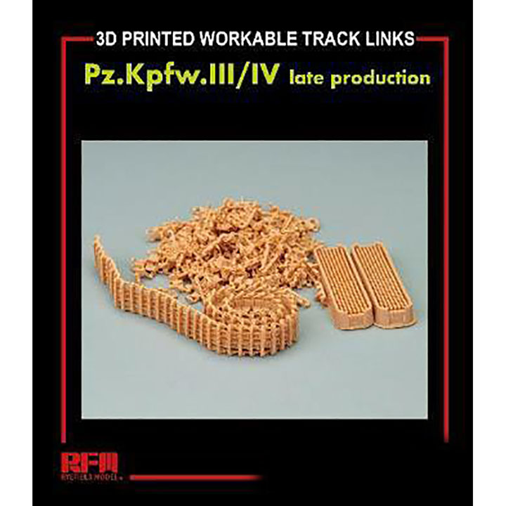[ܼ] CRM2014 [RFM] CRM2014 1/35 3D Printed Workable Track Links for Pz.Kpfw.III/IV Late Production -  
