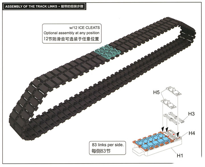 [ܼ] CRM5057 [RFM] CRM5057 1/35 Workable Track Links for Leopard 2A5/A6/ A7