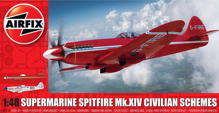 [ܼ] BB05139 [Airfix] BB05139 1/48 Supermarine Spitfire Mk XIV Civilian Schemes