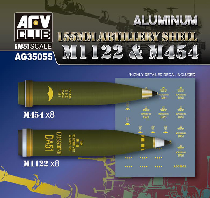 [���ܼ�] BFAG35055 [AFV CLUB] BFAG35055 1/35 155mm Artillery Shell M1122, M454