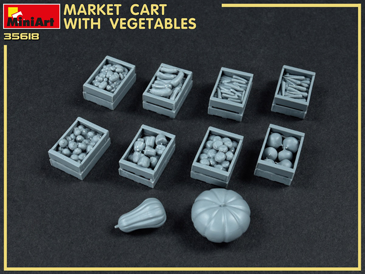 [���ܼ�] BE35623 [Miniart] BE35623 1/35 Market Cart with Vegetable